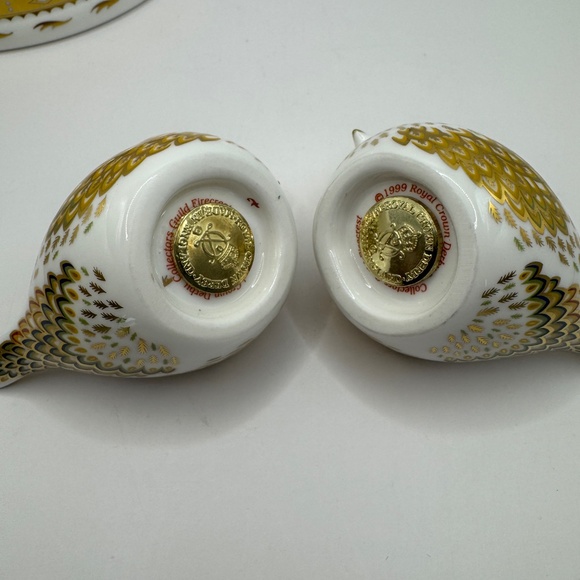 Royal Crown Derby Figurine Firecrest 1999 Collectors Guild Gift Gold Stopper. - Picture 7 of 12